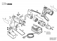 Bosch 0 601 946 455 Gsr 14,4 Vpe-2 Cordless Screw Driver 14.4 V / Eu Spare Parts